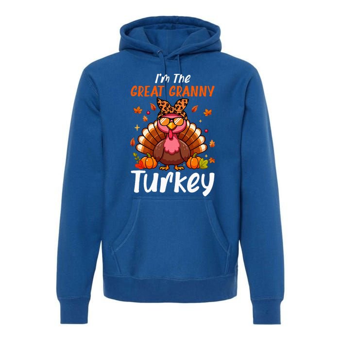 IM Great Granny Turkey Thanksgiving Proud Women Family Premium Hoodie