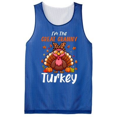 IM Great Granny Turkey Thanksgiving Proud Women Family Mesh Reversible Basketball Jersey Tank