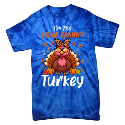 IM Great Granny Turkey Thanksgiving Proud Women Family Tie-Dye T-Shirt