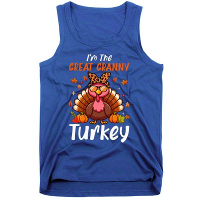 IM Great Granny Turkey Thanksgiving Proud Women Family Tank Top