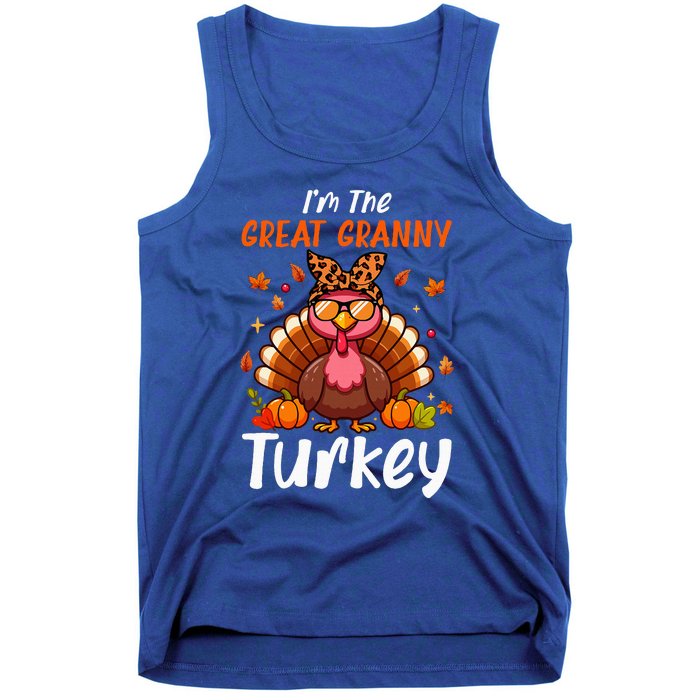 IM Great Granny Turkey Thanksgiving Proud Women Family Tank Top