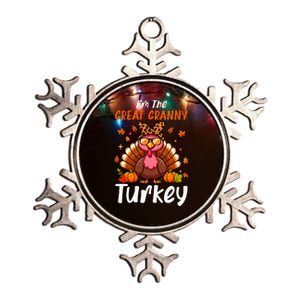 IM Great Granny Turkey Thanksgiving Proud Women Family Metallic Star Ornament