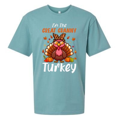 IM Great Granny Turkey Thanksgiving Proud Women Family Sueded Cloud Jersey T-Shirt