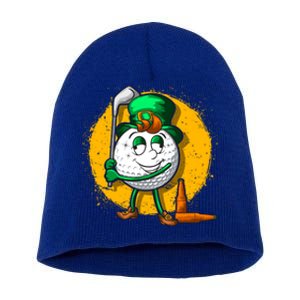 Irish Golf Golfer Beer Ing St Patricks Day Dad Gift Short Acrylic Beanie