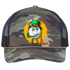 Irish Golf Golfer Beer Ing St Patricks Day Dad Gift Retro Rope Trucker Hat Cap