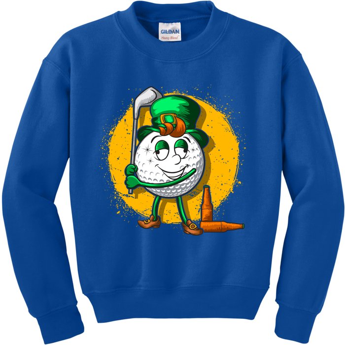 Irish Golf Golfer Beer Ing St Patricks Day Dad Cool Gift Kids Sweatshirt