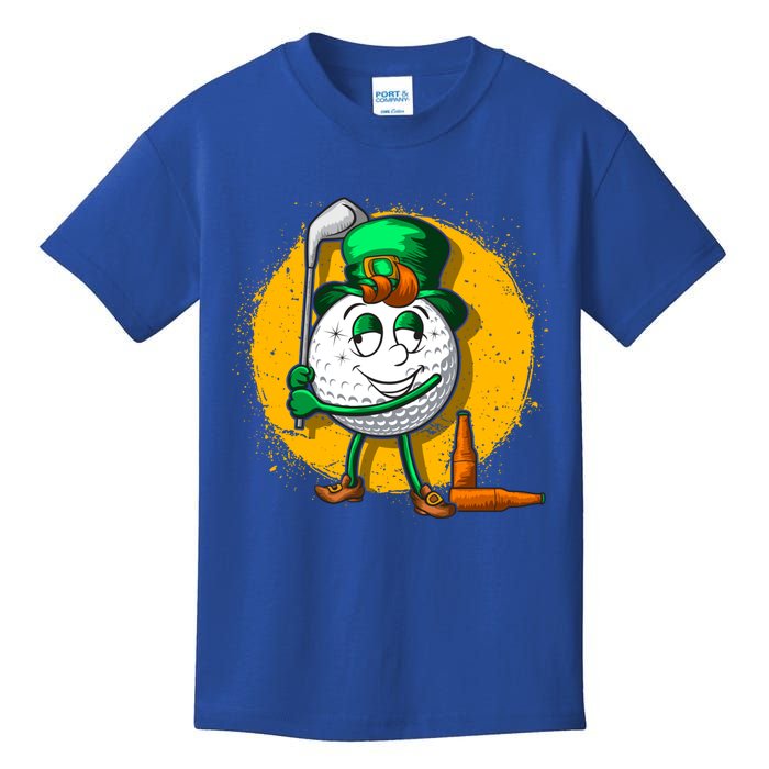 Irish Golf Golfer Beer Ing St Patricks Day Dad Cool Gift Kids T-Shirt