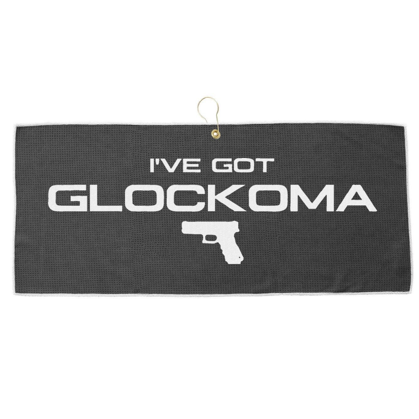 IVe Got Glockoma Large Microfiber Waffle Golf Towel