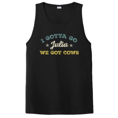 I Gotta Go Julia We Got Cows Vintage PosiCharge Competitor Tank