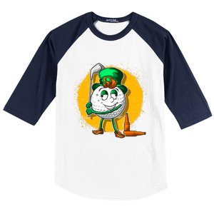 Irish Golf Golfer Beer Ing St Patricks Day Dad Great Gift Baseball Sleeve Shirt