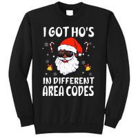 I Got Hos In Different Area Codes Afro American Santa Claus Sweatshirt