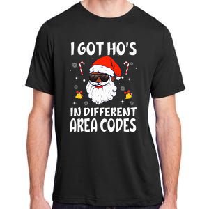 I Got Hos In Different Area Codes Afro American Santa Claus Adult ChromaSoft Performance T-Shirt