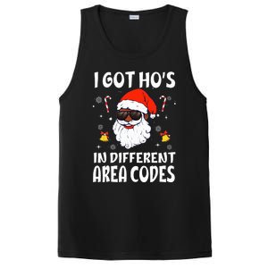 I Got Hos In Different Area Codes Afro American Santa Claus PosiCharge Competitor Tank