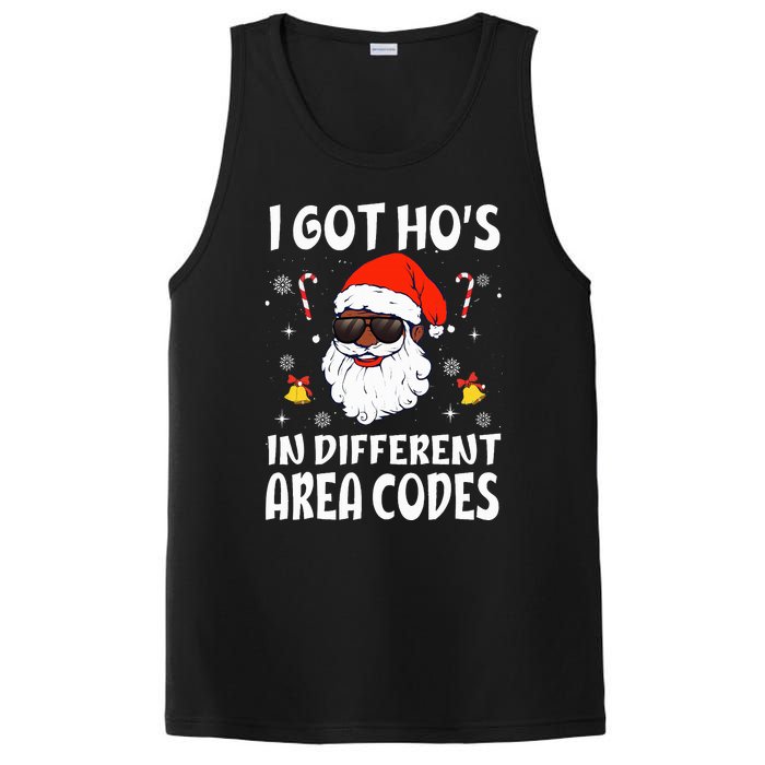 I Got Hos In Different Area Codes Afro American Santa Claus PosiCharge Competitor Tank