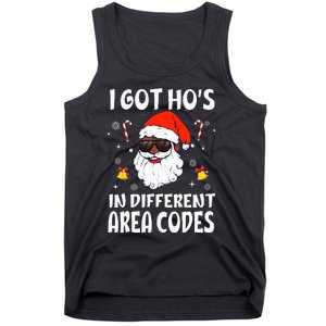 I Got Hos In Different Area Codes Afro American Santa Claus Tank Top