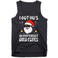 I Got Hos In Different Area Codes Afro American Santa Claus Tank Top