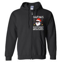 I Got Hos In Different Area Codes Afro American Santa Claus Full Zip Hoodie