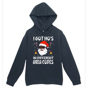 I Got Hos In Different Area Codes Afro American Santa Claus Urban Pullover Hoodie