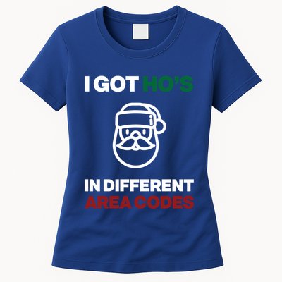 I Got Hos In Different Area Codes Funny Christmas Meme Gift Great Gift Womens T-Shirt