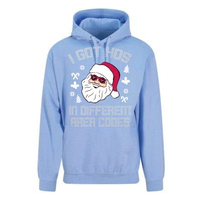 I Got Hos In Different Area Codes Funny Christmas Santa Snow Gift Unisex Surf Hoodie