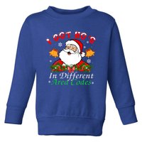 I Got Hos In Different Area Codes Santa Christmas Funny Gift Toddler Sweatshirt