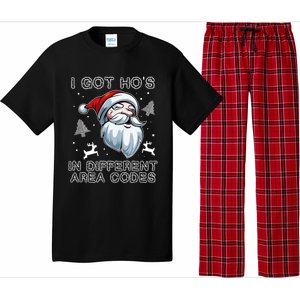 I Got Hos In Different Area Codes Santa Christmas Funny Gift Pajama Set