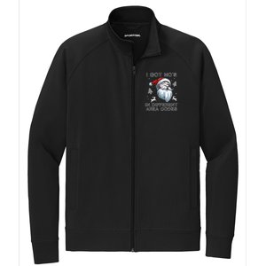 I Got Hos In Different Area Codes Santa Christmas Funny Gift Stretch Full-Zip Cadet Jacket