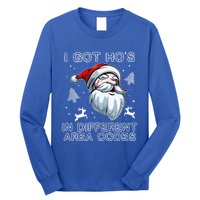 I Got Hos In Different Area Codes Santa Christmas Funny Gift Long Sleeve Shirt