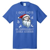 I Got Hos In Different Area Codes Santa Christmas Funny Gift Tall T-Shirt