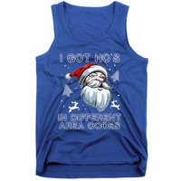 I Got Hos In Different Area Codes Santa Christmas Funny Gift Tank Top