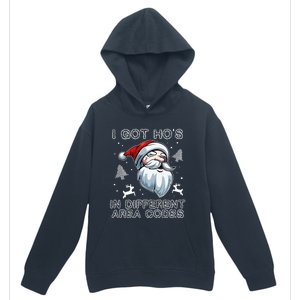 I Got Hos In Different Area Codes Santa Christmas Funny Gift Urban Pullover Hoodie