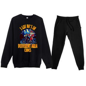 I Got Hos In Different Area Codes Gift Premium Crewneck Sweatsuit Set