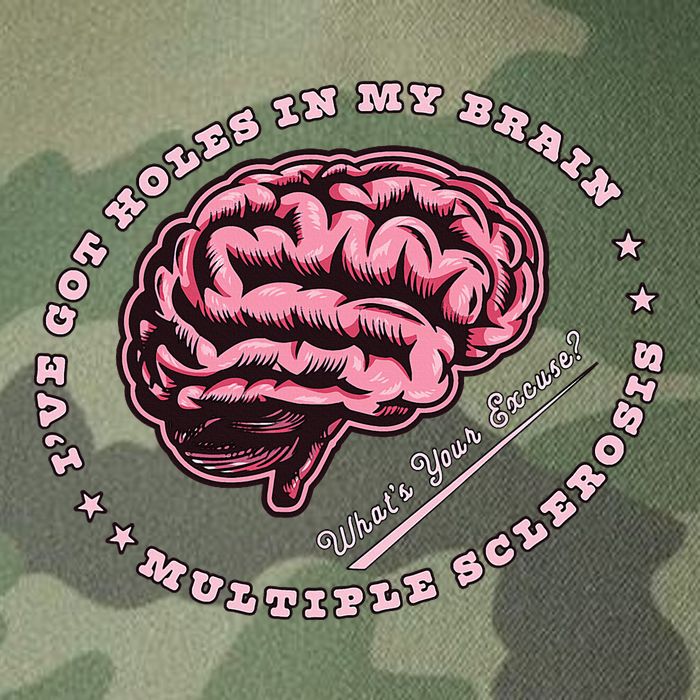 IVe Got Holes In My Brain Ms Multiple Sclerosis Awareness Legacy Tie Dye Trucker Hat