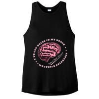 IVe Got Holes In My Brain Ms Multiple Sclerosis Awareness Ladies PosiCharge Tri-Blend Wicking Tank