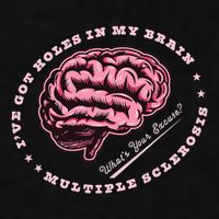 IVe Got Holes In My Brain Ms Multiple Sclerosis Awareness Ladies PosiCharge Tri-Blend Wicking Tank