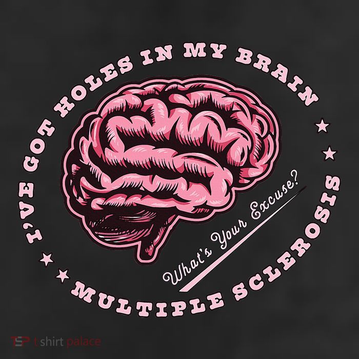 IVe Got Holes In My Brain Ms Multiple Sclerosis Awareness Adult Drive Performance Visor