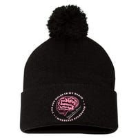 IVe Got Holes In My Brain Ms Multiple Sclerosis Awareness Pom Pom 12in Knit Beanie