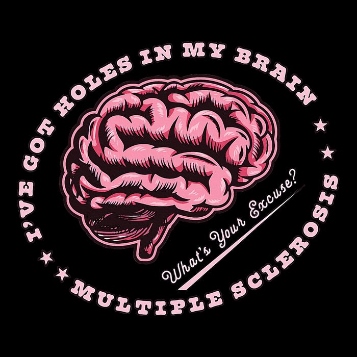 IVe Got Holes In My Brain Ms Multiple Sclerosis Awareness Toddler T-Shirt