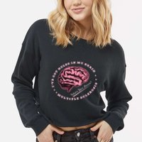 IVe Got Holes In My Brain Ms Multiple Sclerosis Awareness Cropped Pullover Crew