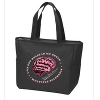 IVe Got Holes In My Brain Ms Multiple Sclerosis Awareness Zip Tote Bag