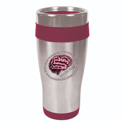 IVe Got Holes In My Brain Ms Multiple Sclerosis Awareness 16oz Travel Tumbler