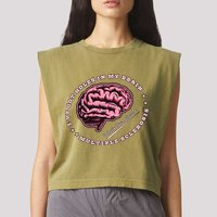 IVe Got Holes In My Brain Ms Multiple Sclerosis Awareness Garment-Dyed Women's Muscle Tee
