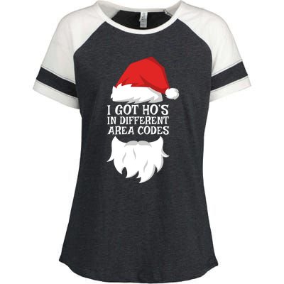 I Got Ho's In Different Area Codes Gift Christmas Cool Gift Enza Ladies Jersey Colorblock Tee