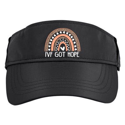 IVF Got Hope Inspiration Rainbow IVF Mom Fertility Surrogate Adult Drive Performance Visor