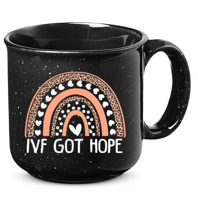 IVF Got Hope Inspiration Rainbow IVF Mom Fertility Surrogate 15oz Campfire Ceramic Mug