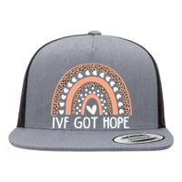 IVF Got Hope Inspiration Rainbow IVF Mom Fertility Surrogate Flat Bill Trucker Hat