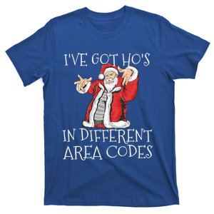 Ive Got Hos In Different Area Codes Santa Christmas Gift T-Shirt