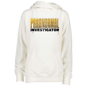 Investigator Ghost Hunting Paranormal Lover Gift Womens Funnel Neck Pullover Hood