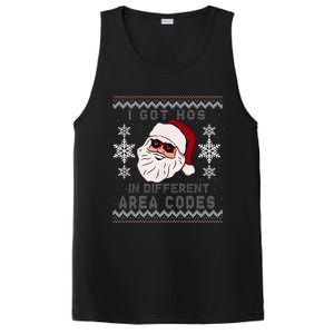 I Got Hos In Different Area Codes Funny Christmas Sweater PosiCharge Competitor Tank