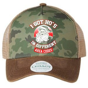 I Got Hos In Different Area Codes Christmas Gift Santa Legacy Tie Dye Trucker Hat